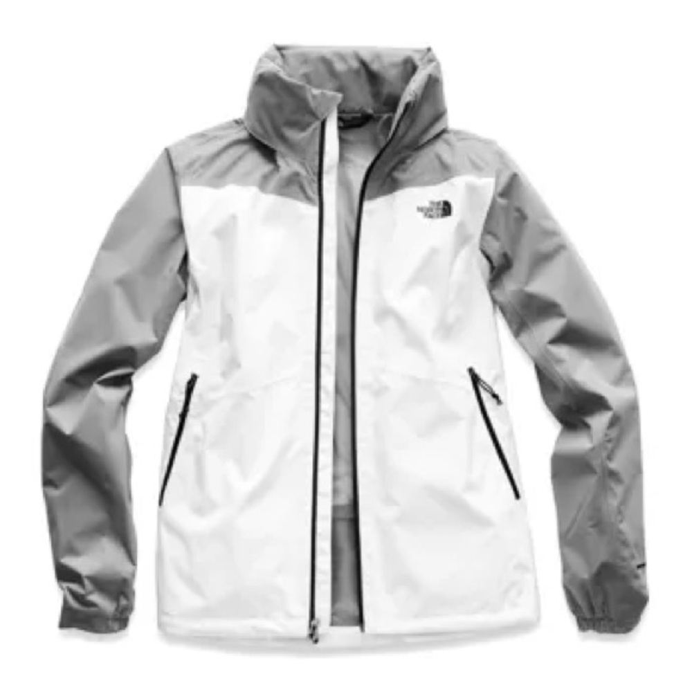 White And Grey Northface Jacket - image 1